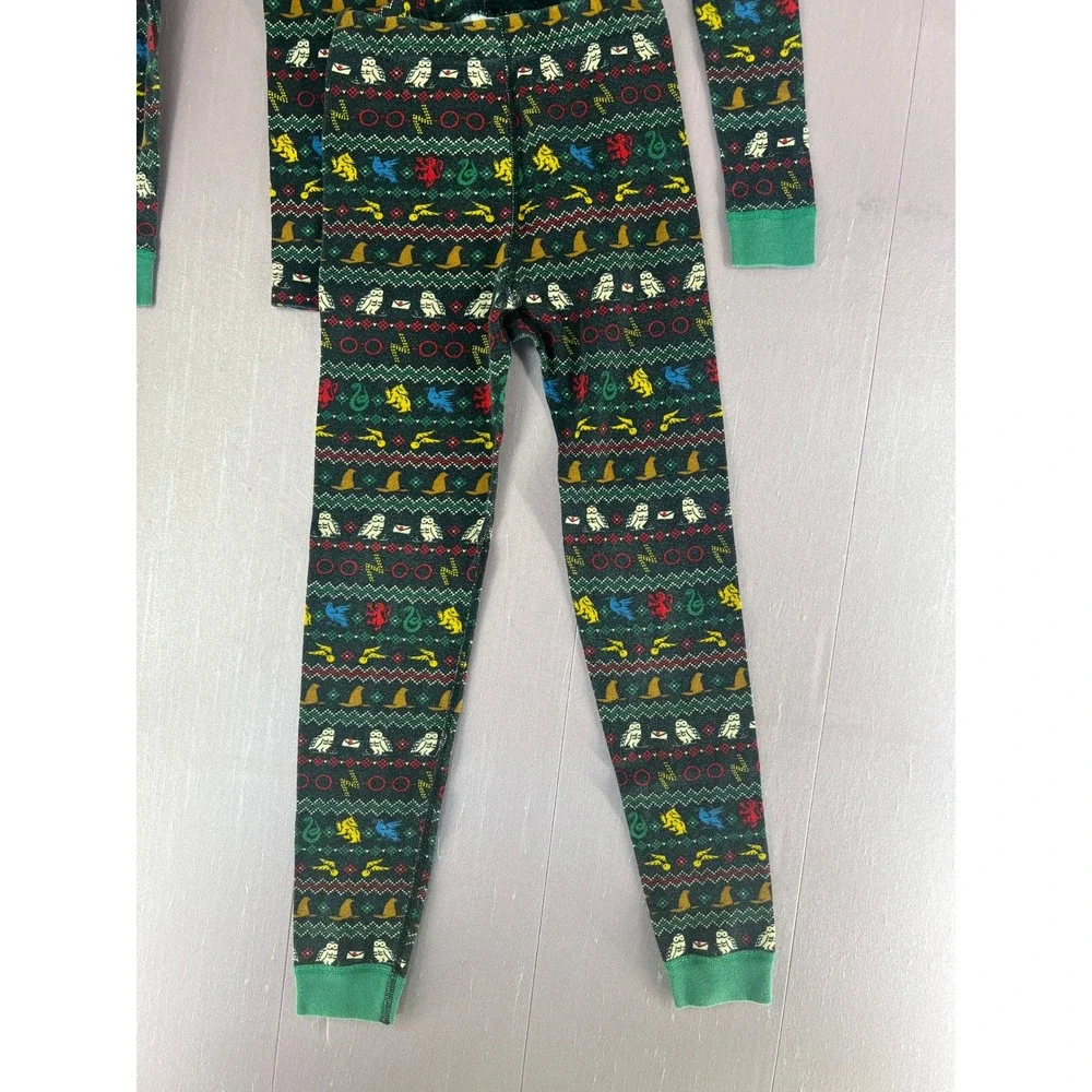 Hanna Andersson Harry Potter Pajamas Kids 8 Fair Isle Organic Cotton PJ Set